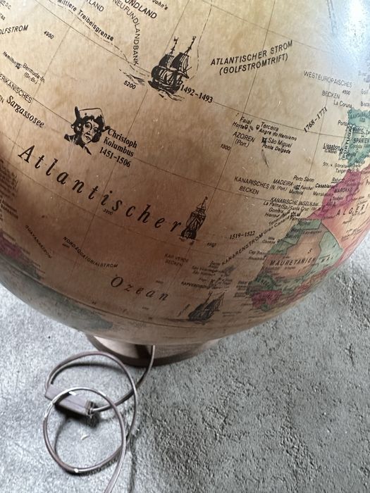 Niemiecki Globus Das Beste Leuchtpunkt Globus antik 2008