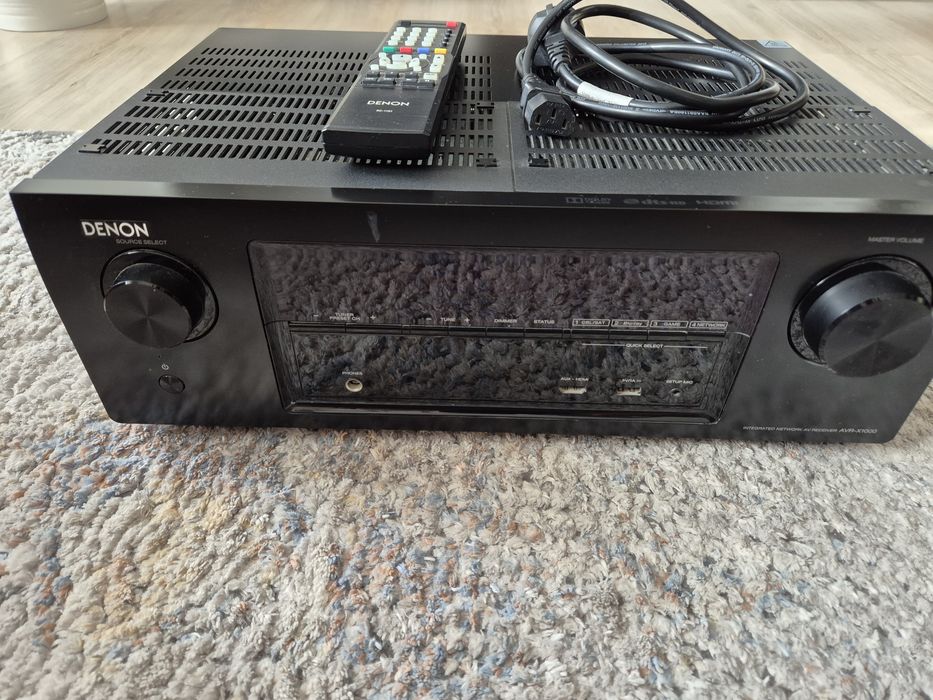 Amplituner Denon AVR-X1000 | Dobry stan wizualny | Uszkodzony (brak dźwięku)