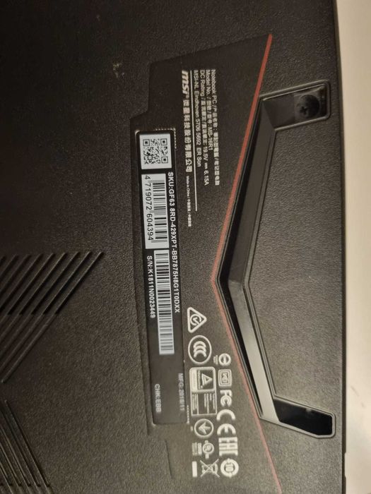Portátil MSI GF63 8RD