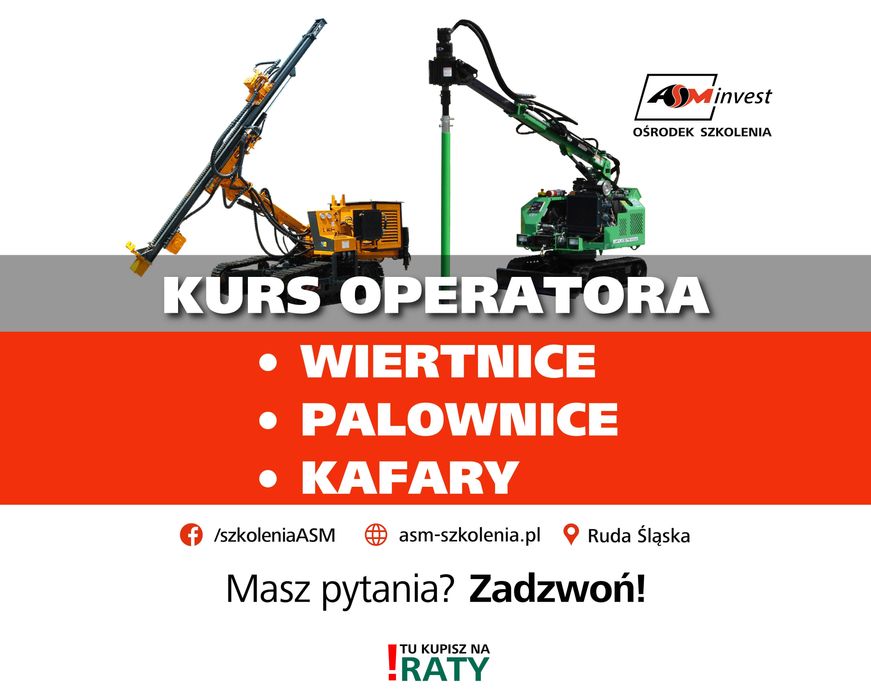 2000zł - Kurs Wiertnice do kotwi, Kafary i Palownice 12.01.26