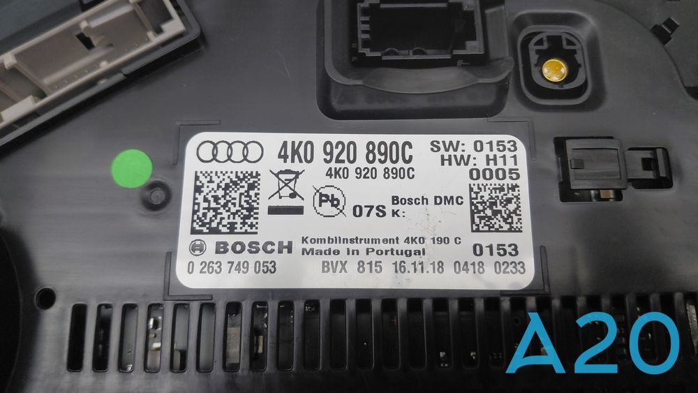 Панель приладів на AUDI A6 (4K2, 4K5, C8), A4 (B9)