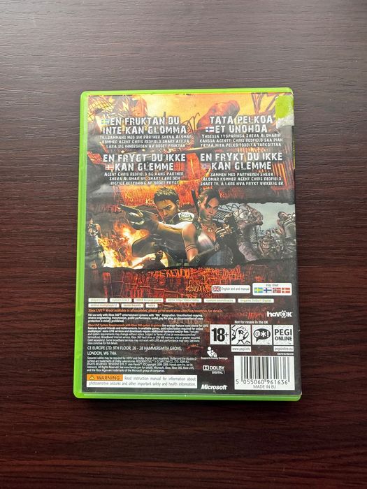 resident evil 5 x360