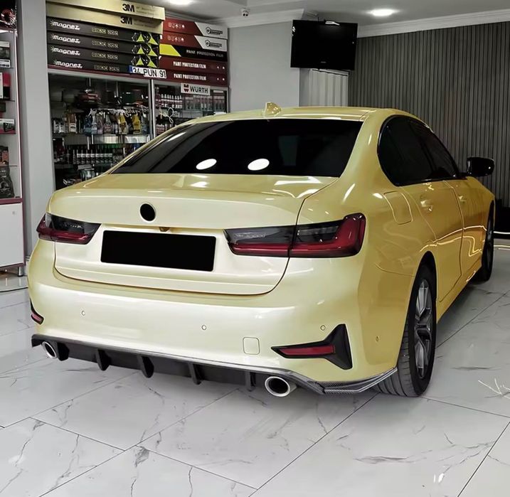 Диффузор BMW G20 накладка на задний бампер бмв г20 юбка бампера обвес губа накладка назад бмв 3
