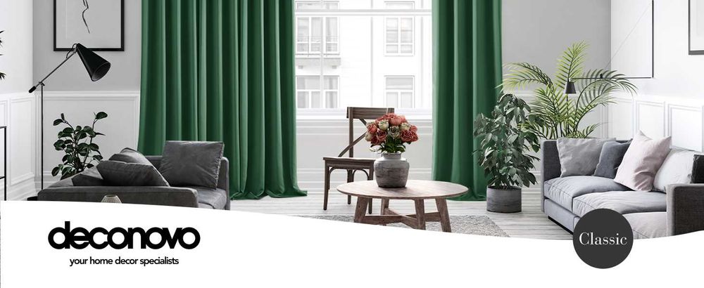 Шторы солнцезащитные блекаут,тепло-шумоизоляция 175x140зеленые (2 шт.)