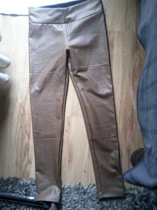 Nowe skórzane spodnie roz. M/L