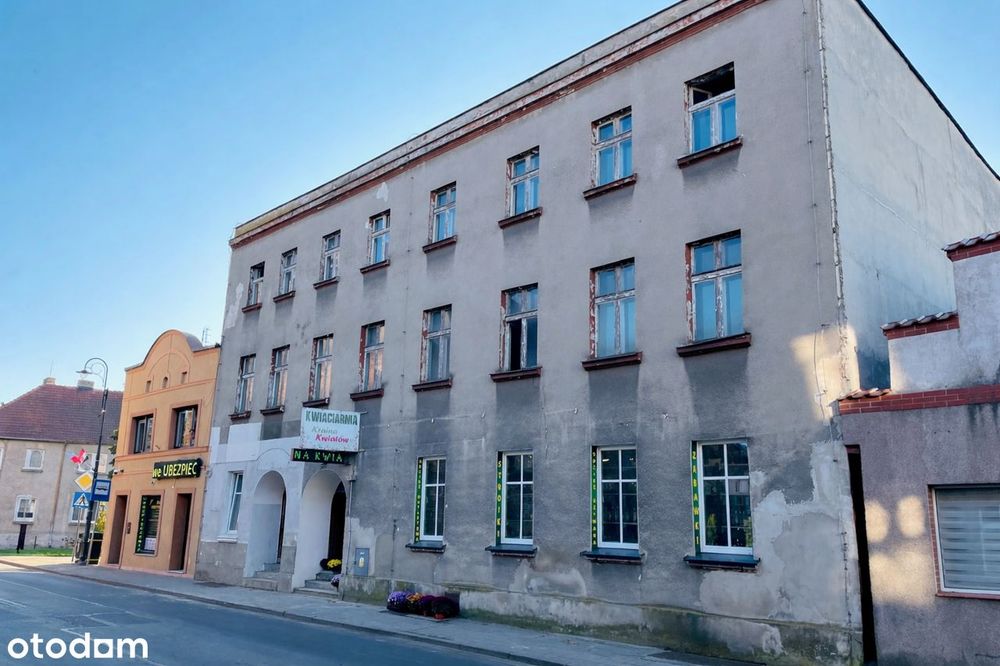 Kamienica z lat 20. XX w. w centrum Łasina - idealna pod inwestycję