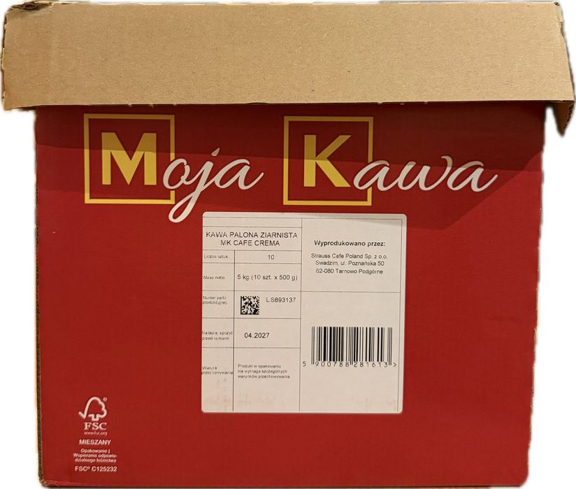 Kawa Ziarnista MK Cafe CREMA 8x 500g