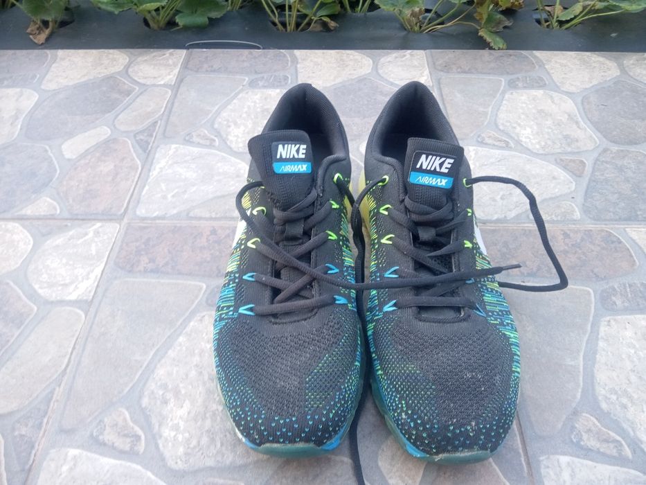 Чоловічі чорно-салатові кросівки nike air max