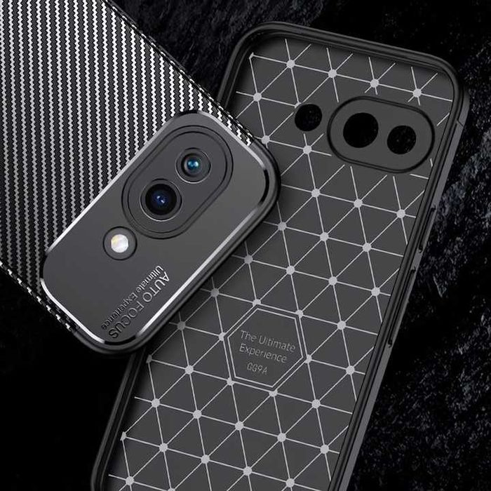 Google Pixel 9A AutoFocus Carbon Матовий чохол Протиударний