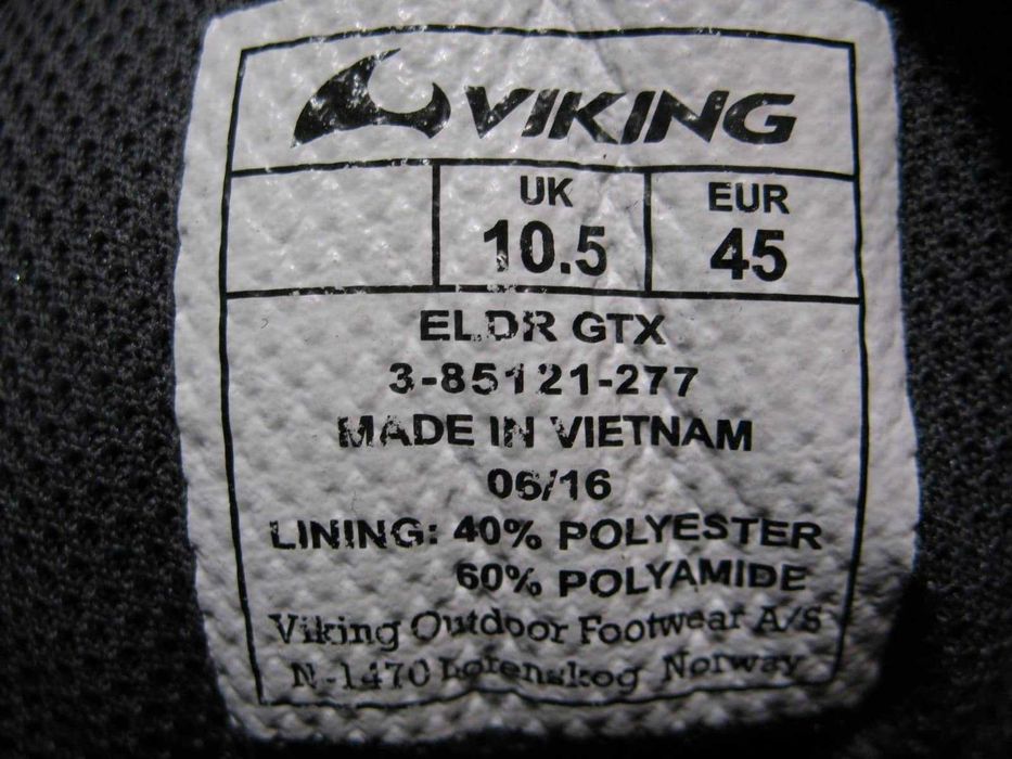 Чоловічі черевики VIKING eldr GTX розмір EU45(290 mm)