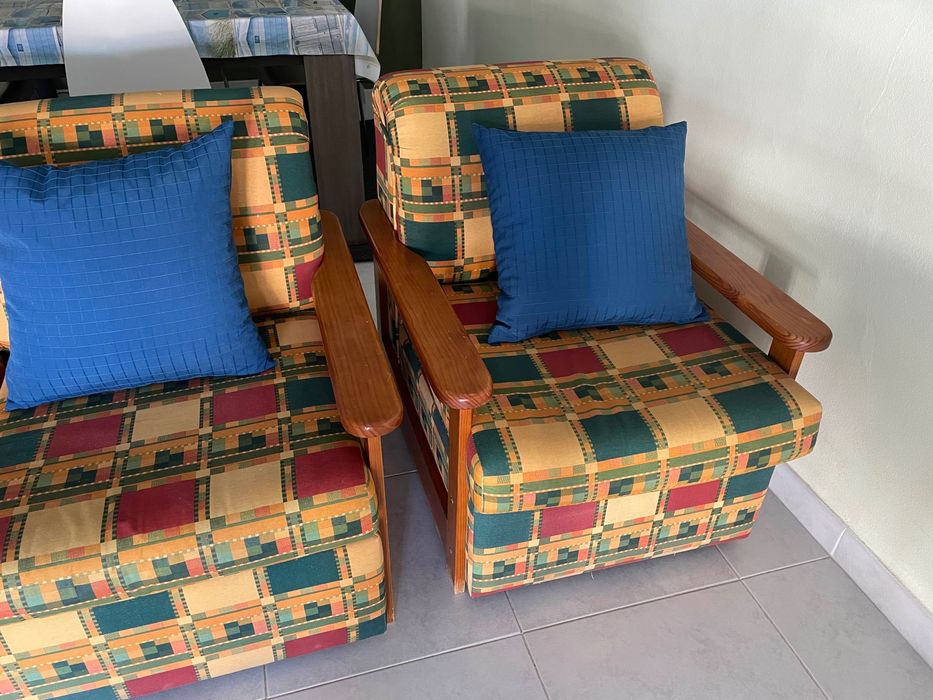 2 sofas de sala de estar