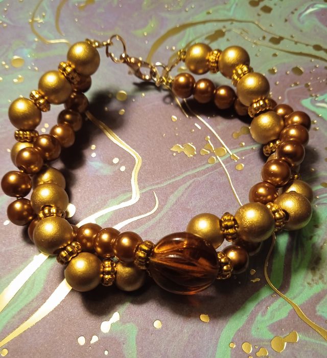 Bransoletka cynamonowa elegancja