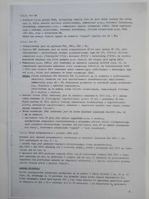 RADMOR 5102 TE Instrukcja Serwisowa