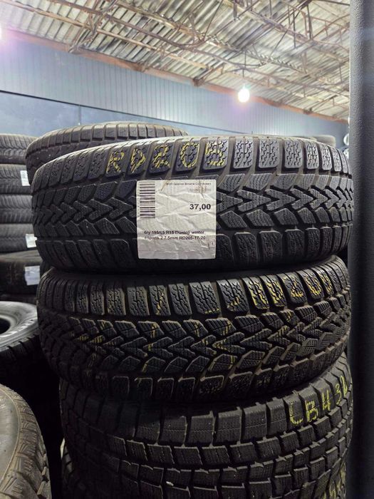 зимові бу шини 195 65 15 вживані шини скати гума резина 1956515 БУ