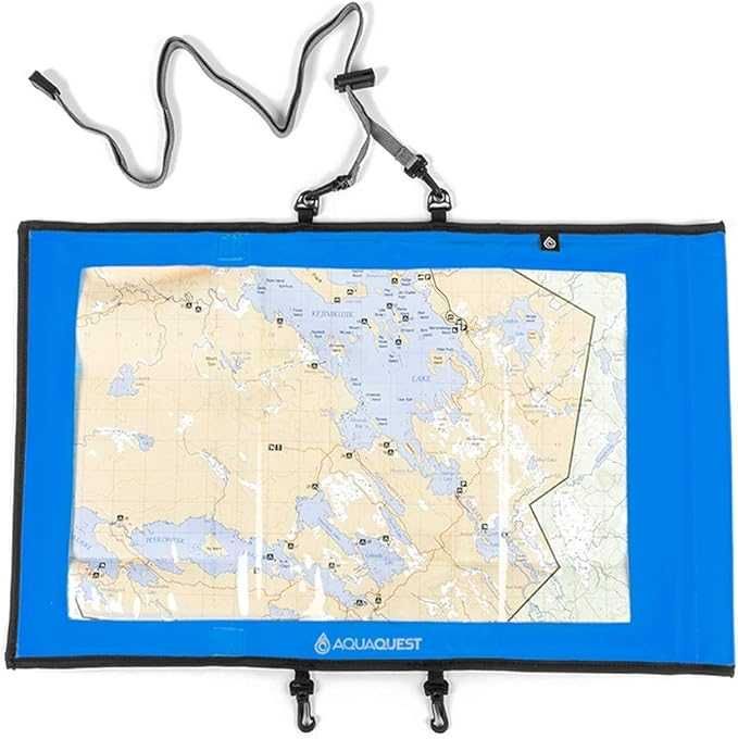 Pokrowiec na mapę Aqua Quest, wodoodporny, niebieski