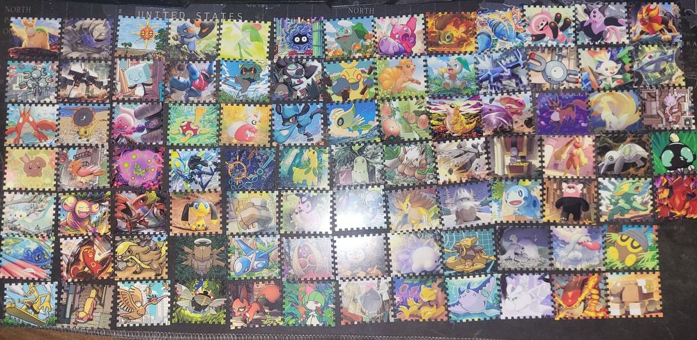 Znaczki pocztowe z kart  pokemon