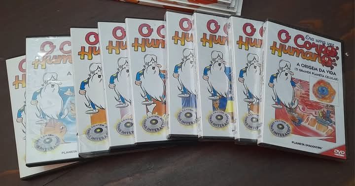 Enciclopédia Juvenil "Era uma vez...O Corpo Humano"  Livros e DVDs