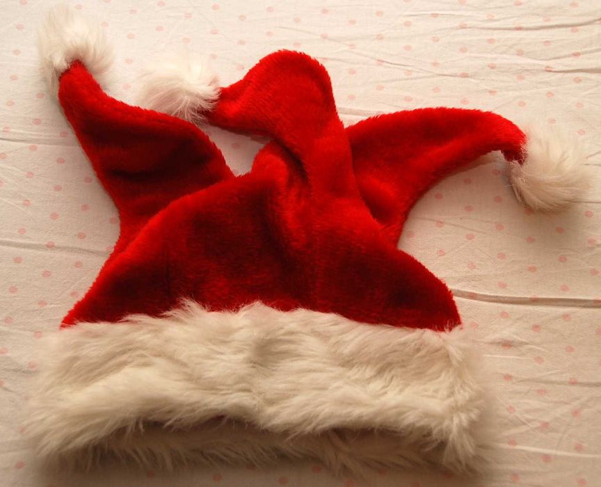 Świąteczny kapelusz miękki wysoki dorośli dzieci bąbelki