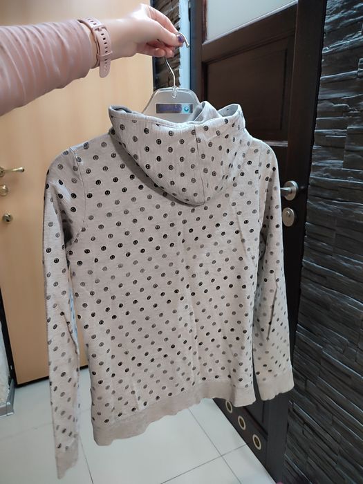 Bluza cienka Atlantic S/XS rozsuwana z kapturem w emotki