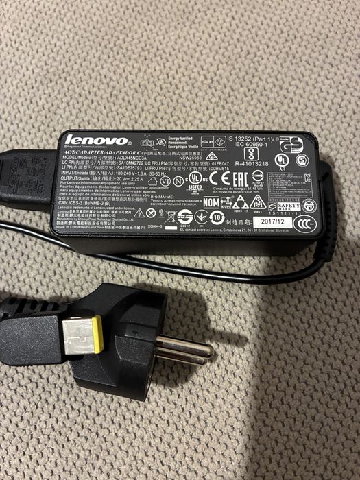 oryginalny zasilacz Lenovo Chicony ADLX45NCC3A.