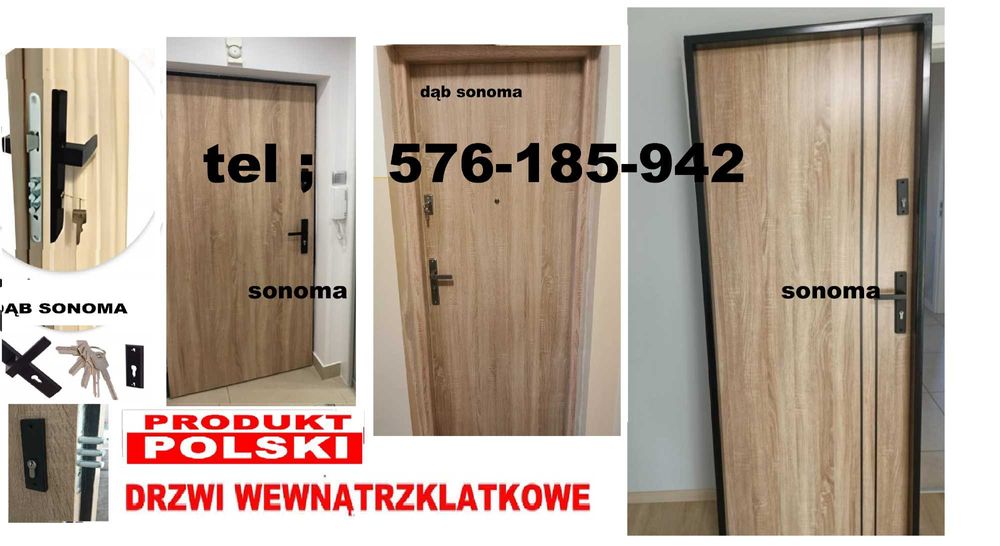 Akustyczne drzwi do mieszkania w bloku ZEWNĘTRZNE -WEWNĄTRZKLATKOWE