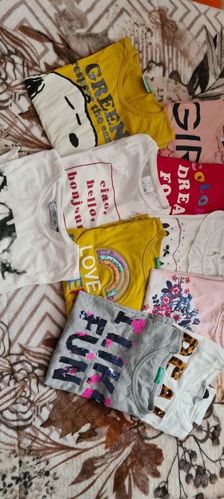 Lote de camisolas de manga comprida de menina