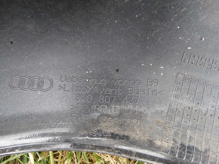 Zderzak przedni Audi A4 B9 Spryski PDC