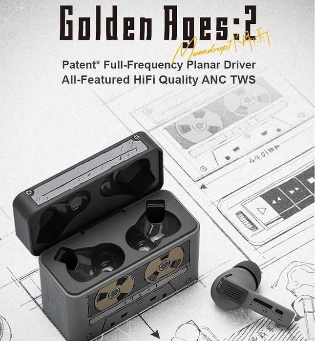 ‼️ Moondrop Golden Ages 2 - беспроводные TWS наушники с LDAC/LHDC/LC3