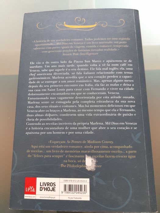 Livro - "Mil dias em Veneza"