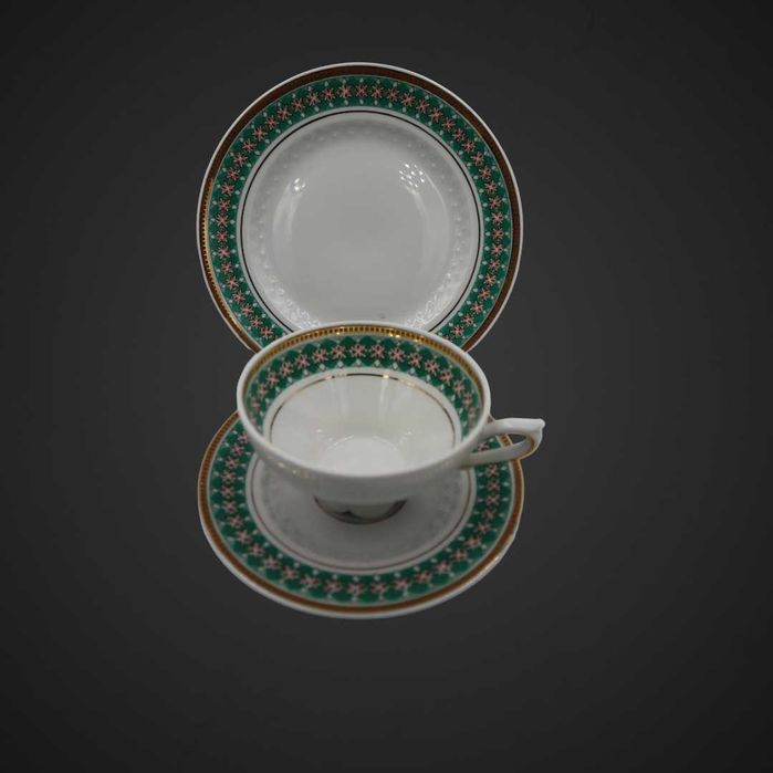 Trio zestaw śniadaniowy Porcelana PMP PLAU B4/022434