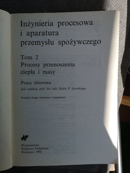 Inżynieria procesowa i aparatura przemysłu spożywczego Tom 2