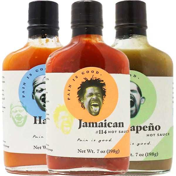 Острый соус Pain is Good Habanero, Jamaican, Jalapeno, 100% Боль