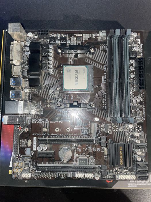 AMD Ryzen 5 2600 + Gigabyte AB350M