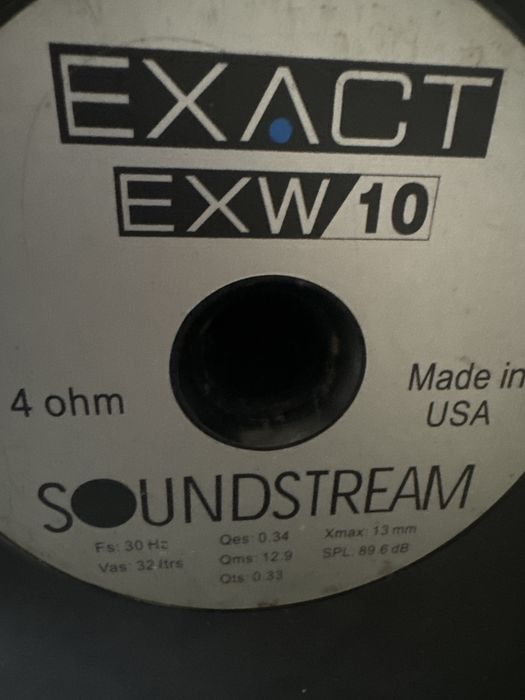 Subwoofer Soundstream EXACT EXW10 10” 4 Ohm – Made in USA