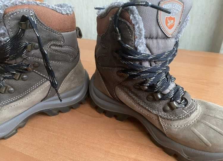 Buty trzewiki kozaki zimowe, górskie Snow Cross Mountain roz. 34