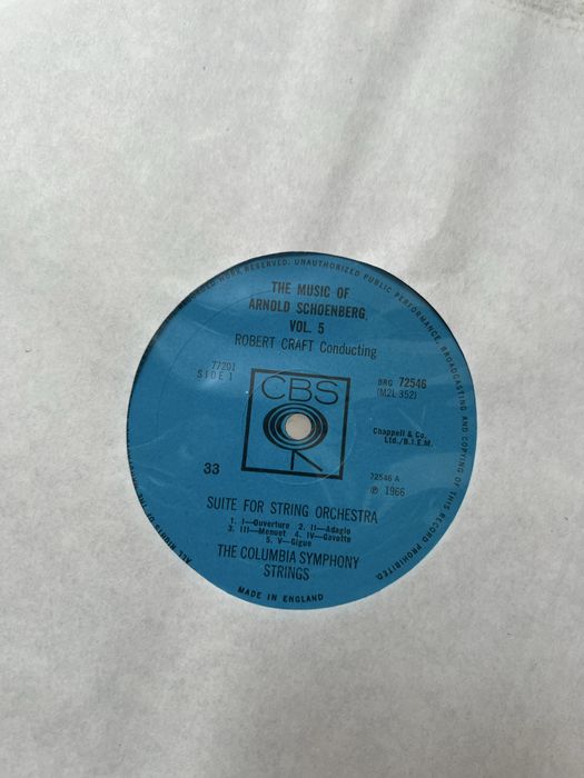 Arnold Schoenberg - vol.5 Vinyl Box