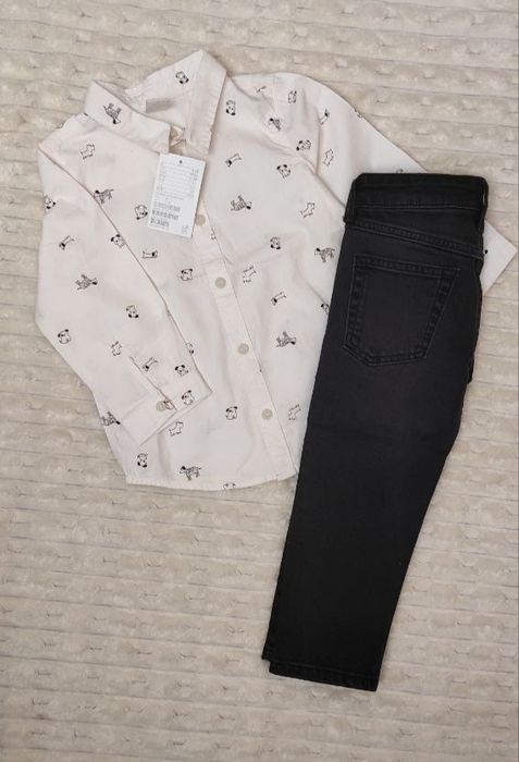 Чорні джинси і сорочка hm, 92 розміру