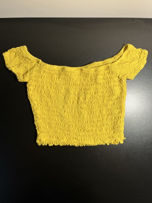 Top z odkrytymi ramionami dziewczęcy 140