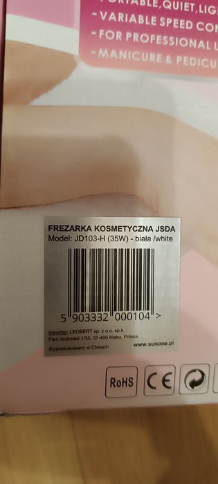 Frezarka do paznokci  jsda jd103-h