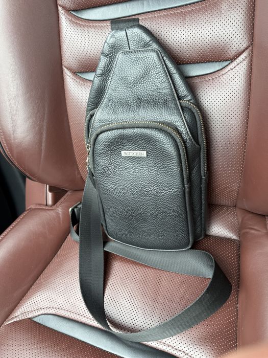 Шкіряна чоловіча сумка барсетка WITTCHEN через плече / crossbody