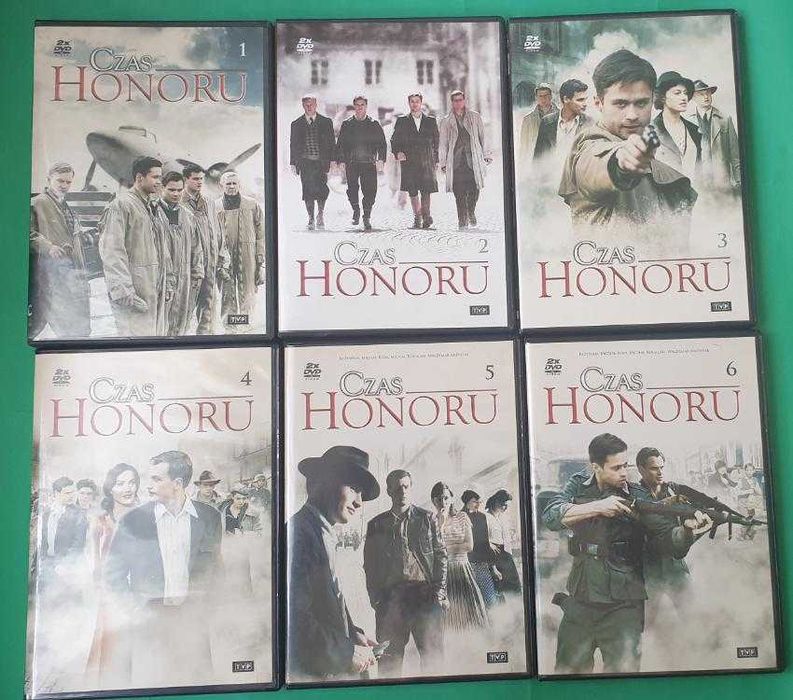 12 CD CZAS HONORU - sezon 1-3 - w pudełku + mapa Warszawy