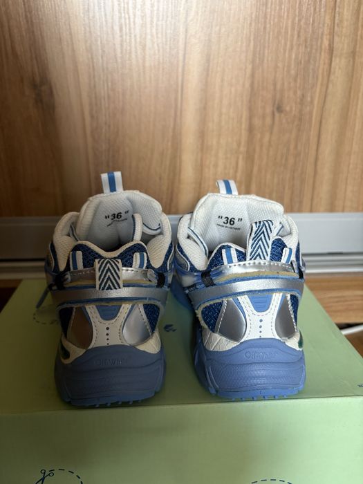 кросівки off white, сині, нові, доставка 1 день