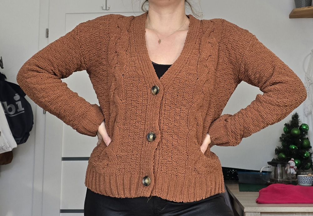 Sweter kardigan rozm m l xl