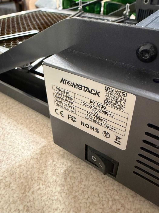 AtomStack P7 M30 – laser/ploter CNC grawer/wycinarka + akcesoria