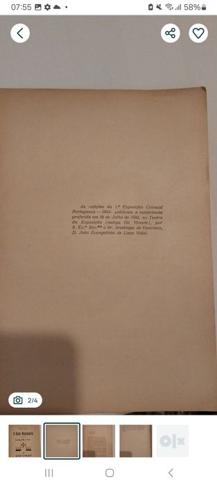 1934 " A acção missionário-conferência Edições 1a exposição colonial
2