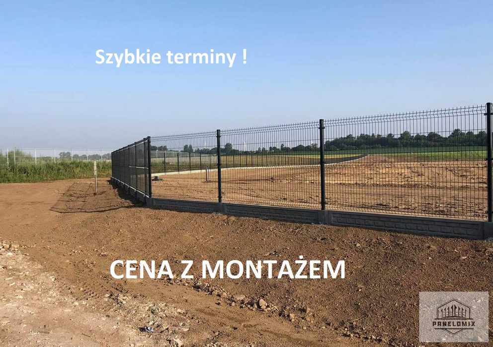 Ogrodzenie panelowe fi4 153 Cena z montażem