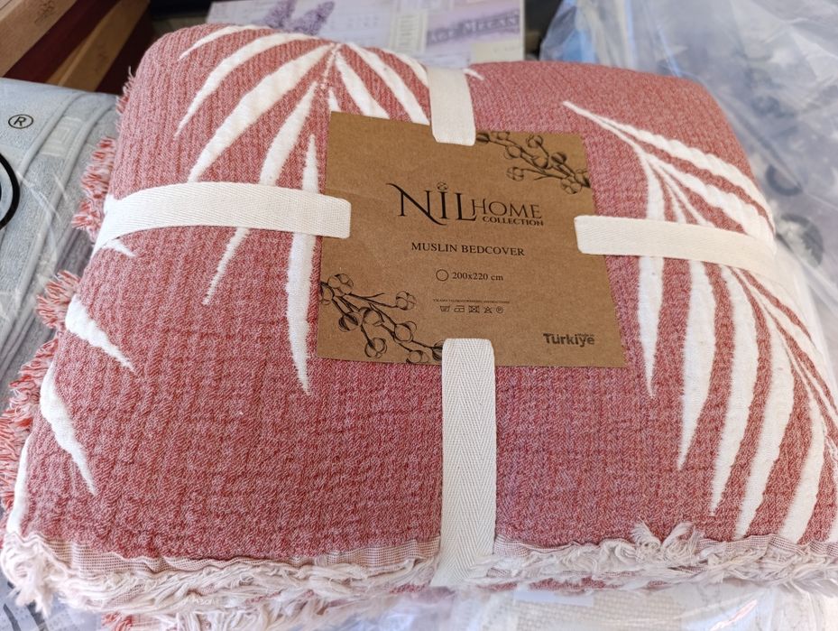 Муслінові покривала-ковдри-пледи. 2кг. 200х220см. Туреччина.