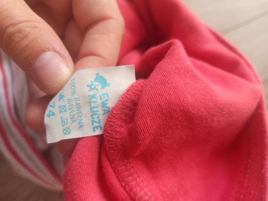 Sukienka w paski z bluzką 74 produkt polski