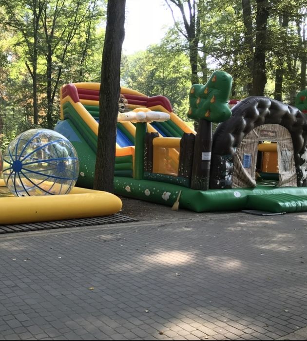 Надувна гірка батут