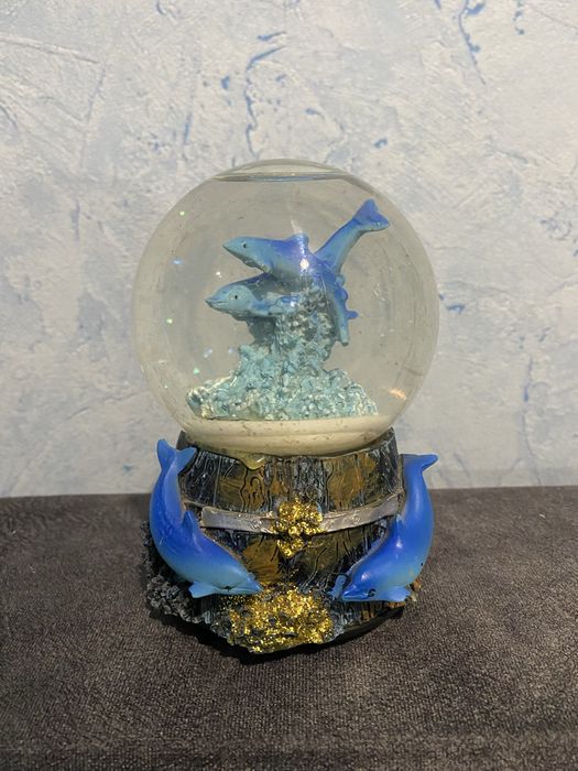 Механический с музыкой морской шар (морська куля) с дельфинами